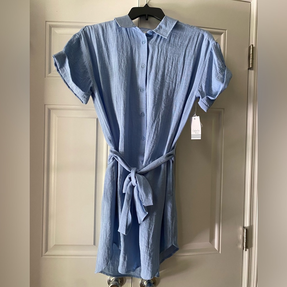 Brand New with tags - Light Blue Button-Up Dress